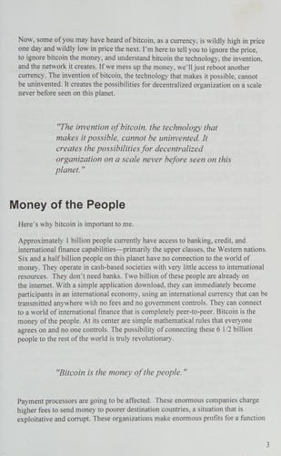The Internet of Money, Vol 1